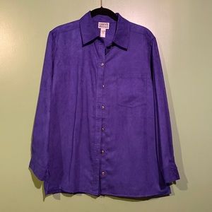 Chicos Design suede blouse or jacket